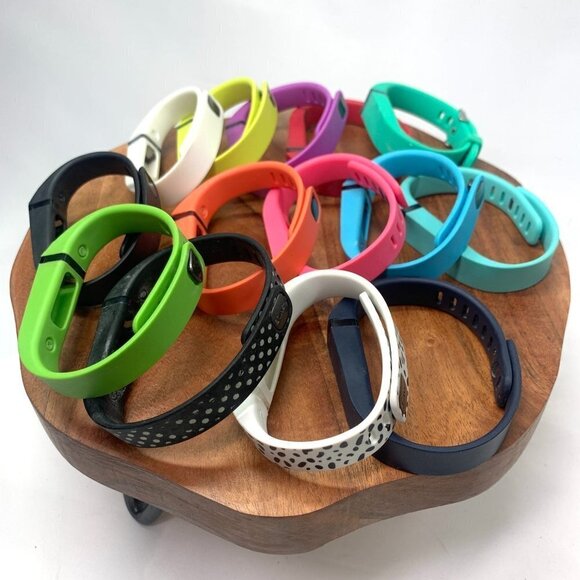 Fitbit Flex Silicone Watchbands Set of 14 Interchangeable Bands Mixed Colors - Picture 1 of 14